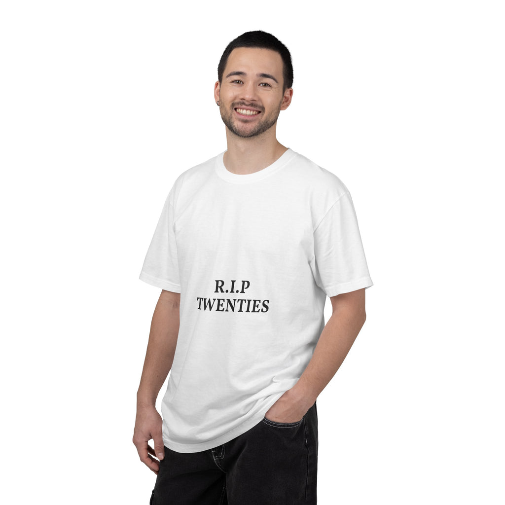 R.I.P. Twenties T-Shirt — 'R.I.P. TWENTIES' Funny Nostalgia Tee for Turning 30